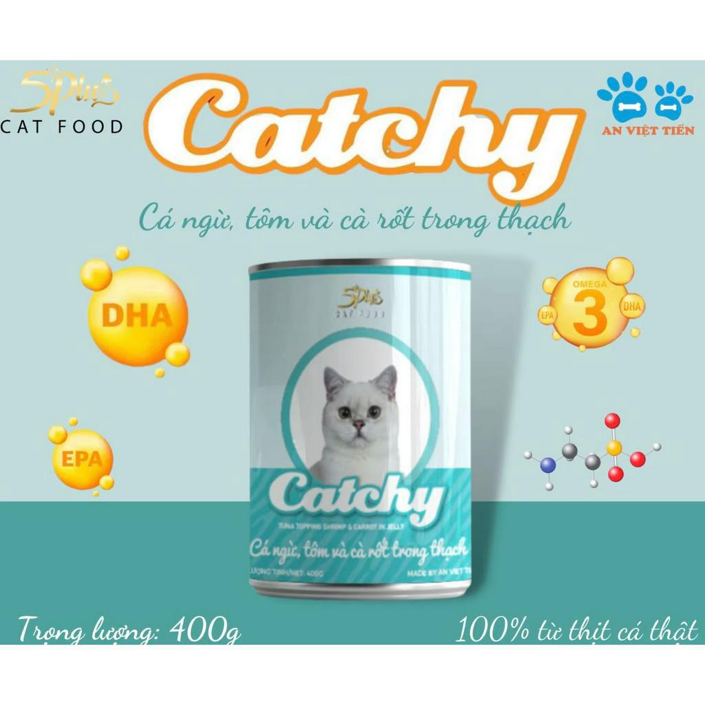 PATE MÈO CATCHY LON 400GR ĐỦ VỊ