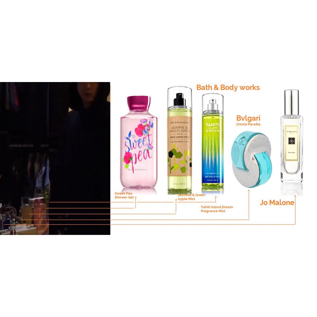 Xịt Thơm Mịn Da Lưu Hương Toàn Thân Bath & Body Works - Tahiti Island Dream - JK BTS - Mẫu Thử 10/30ml