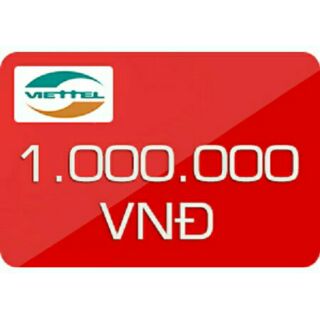 Thẻ cào viettel 1.000.000đ