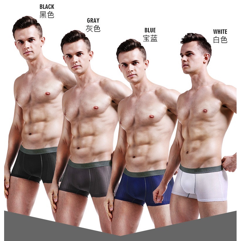 Quần lót lưới Boxer xuyên thấu quyến rũ cho nam