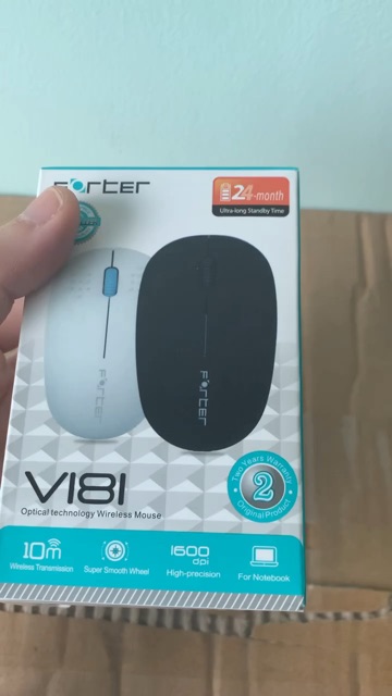 Chuột Không Dây ✨Siêu Rẻ✨Chuột Không Dây FORTER V181_Siêu Nhạy, Bền- Dùng Cho Pc/ Laptop | BigBuy360 - bigbuy360.vn