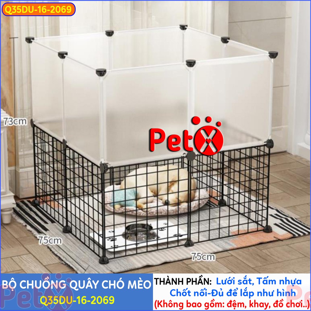 Quây chuồng chó mèo lắp ghép nuôi thú cưng sơn tĩnh điện giá rẻ-6