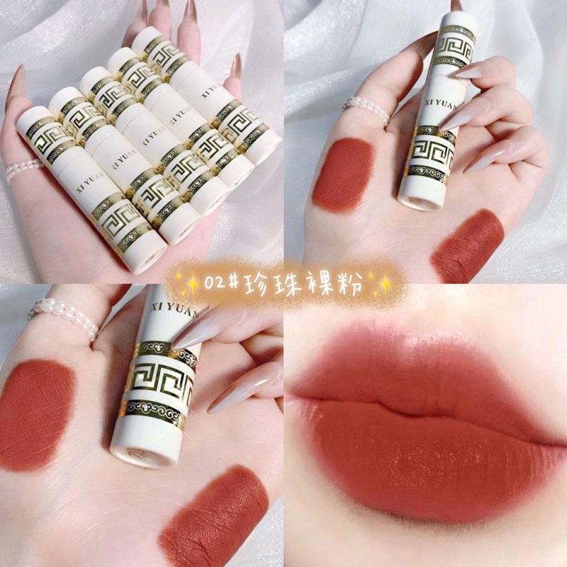 [Hàng mới về] Son Kem Lì Mịn Mượt Như Nhung Không Dễ Phai Màu Phong Cách Trung Hoa | BigBuy360 - bigbuy360.vn