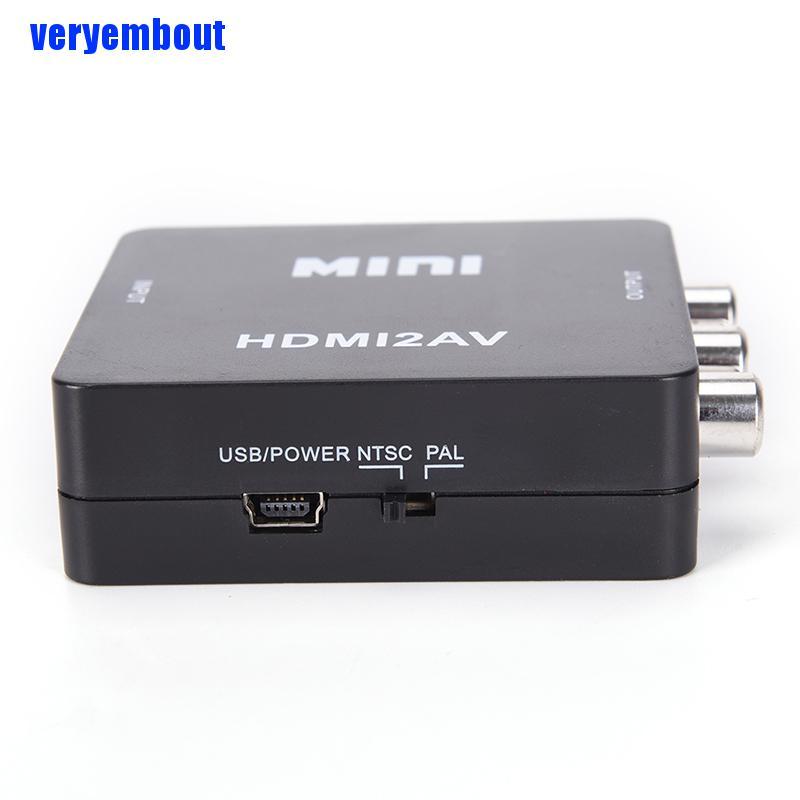 Bộ Chuyển Đổi Hdmi Sang Rca Av / Cvbs Hd 1080p Mini Hdmi2Av