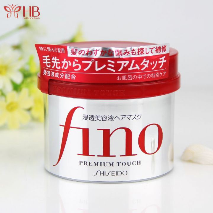 Kem ủ dưỡng tóc Fino Shiseido Premium Touch Nhật Bản cải thiện tóc hư tổn giúp tóc suôn mượt