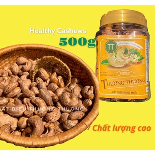 500g hạt điều thương thương vỏ lụa rang muối loại đặc biệt thơm ngon-quà biếu tặng- cashews