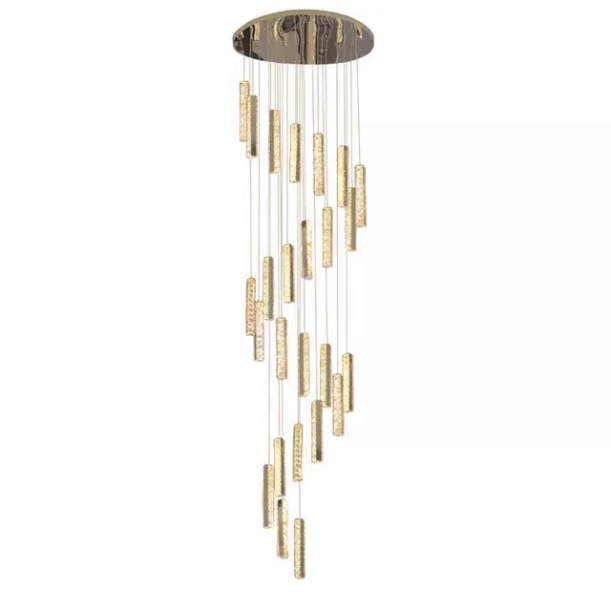 Đèn thả thông tầng thanh phale HTK030V+T, đèn chùm phòng khách  ĐÔ THÀNH LIGHT