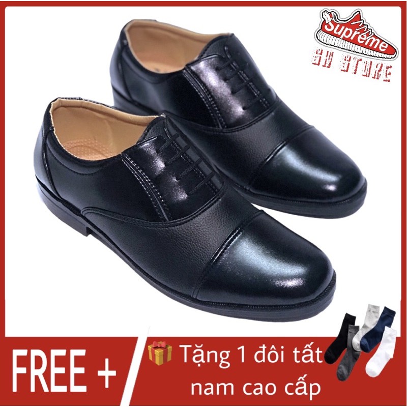 (CÓ SIZE TO)Giầy tây nam công sở của CA không cột dây SƠN HÀ - Tặng Vớ