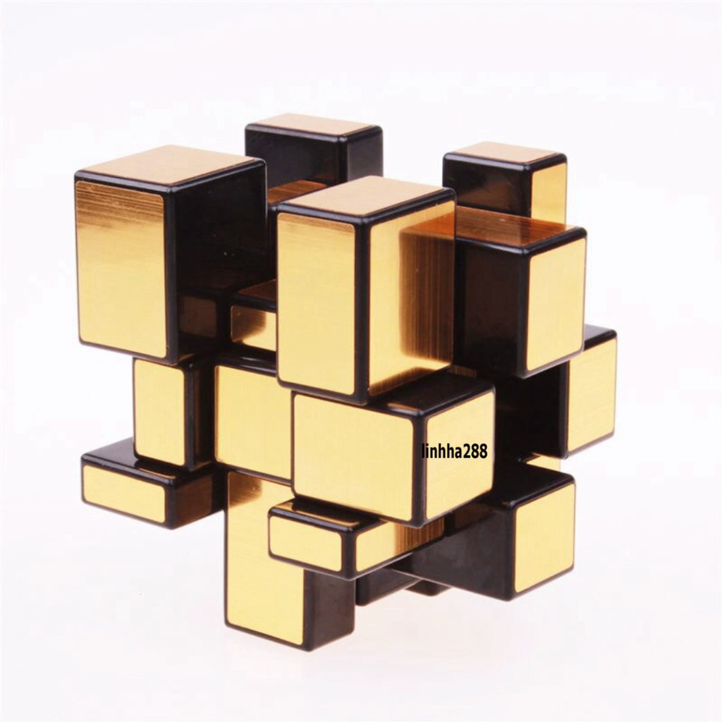 Rubic Gương Vàng Gold Bạc Gold 3x3x3 Rubik Biến Thể ML68 Mirror Cube0