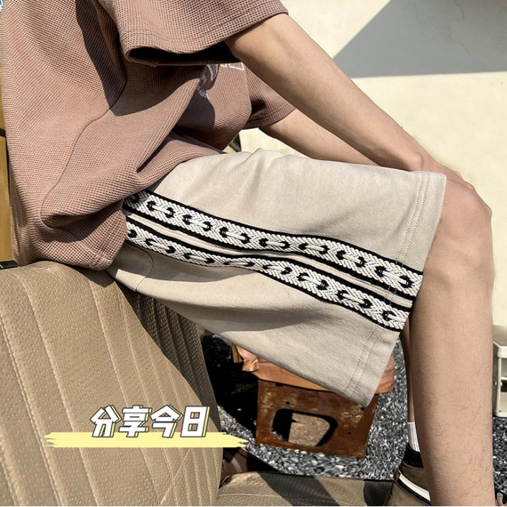 Quần Short Thể Thao Ống Rộng Màu Trơn Phối Dây Rút Thời Trang Hàn Quốc Cho Nam