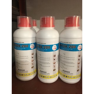 HANTOX-200 diệt ruồi, muỗi, kiến, gián, ve, ghẻ ở chó mèo, mạt gà(1 lít)