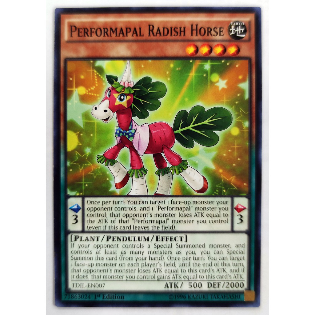 [Thẻ Yugioh] Performapal Radish Horse |EN| Common (ARC-V)