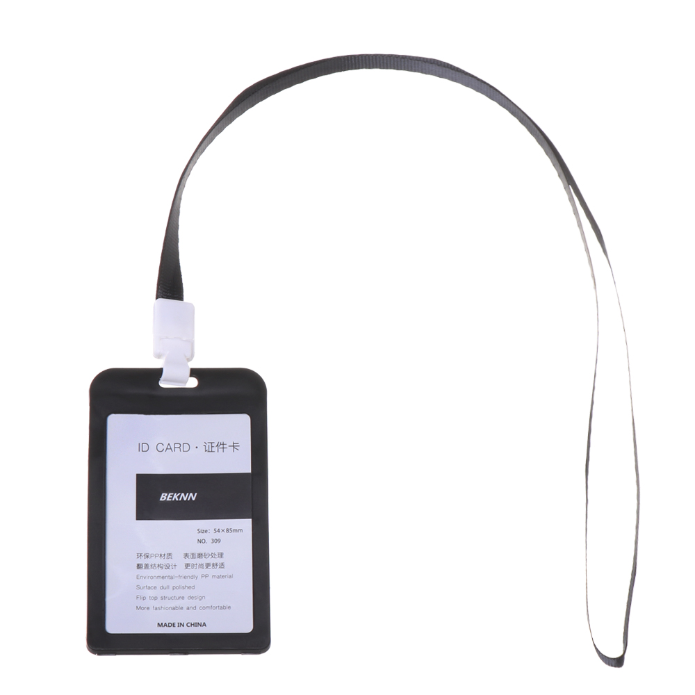 Bao đựng bảng tên bằng silicon kèm dây đeo thời trang cho học sinh và nhân viên văn phòng