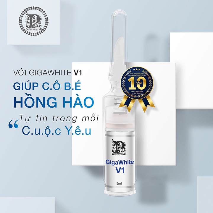 Kem Làm Hồng Vùng Kín Nuwhite V1, Kem Hồng Cô Bé V1 Giga White Mibiti Prudente 5ml Khử Thâm VùngBikini