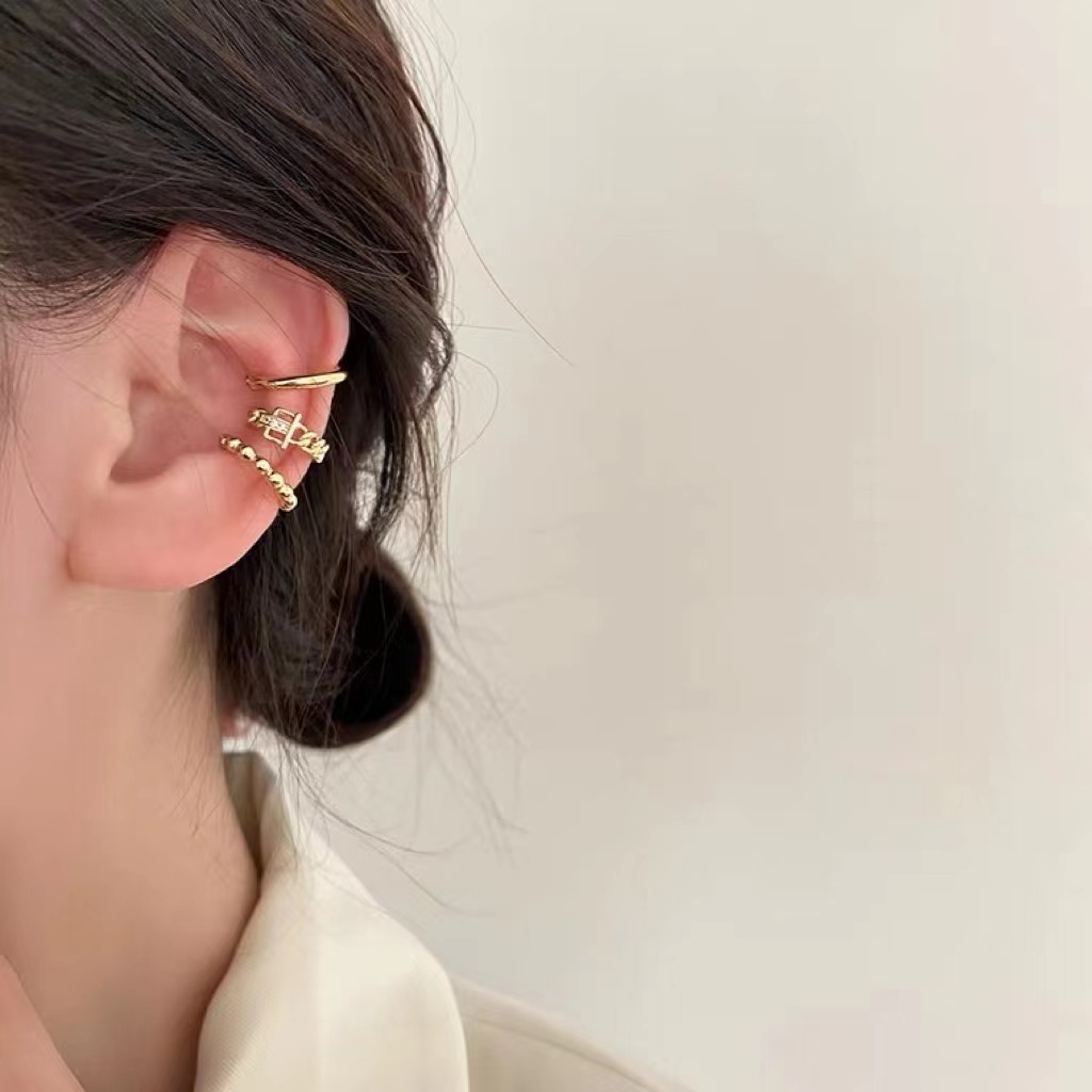 Khuyên Tai Kẹp Không Xỏ Lỗ Cao Cấp Sang Trọng Phong Cách Pháp Cho Nữ