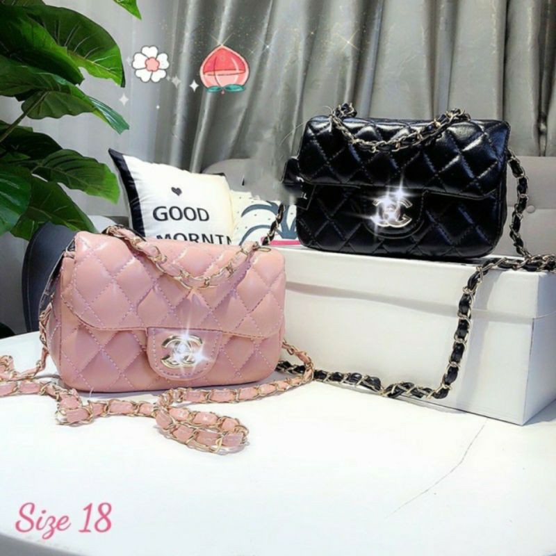 Túi đeo chéo classic size 18 thời trang