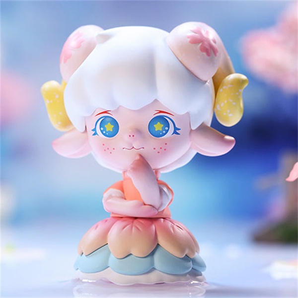 ★Hgtoys★  Búp Bê POPMART Zoe Flower Whispering Zodiac Series Có Hộp Quà Tặng Trang Trí Thời Thượng