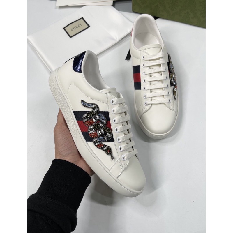 Giày sneaker nam 𝔾𝕦𝕔𝕔𝕚 hoạ tiết rắn đá