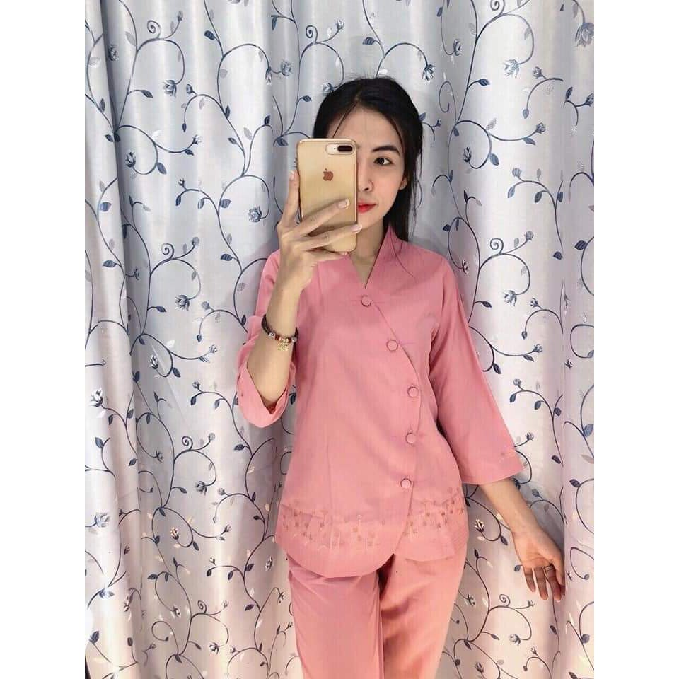 Bộ bà lai nút bọc - Hồng