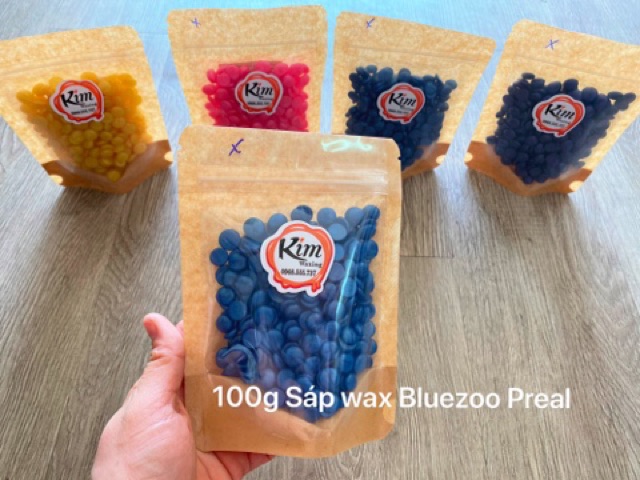100g Sáp wax lông Hard wax beans Bluezoo cho da nhạy Bikini cảm không làm thâm da Ánh nhũ | BigBuy360 - bigbuy360.vn