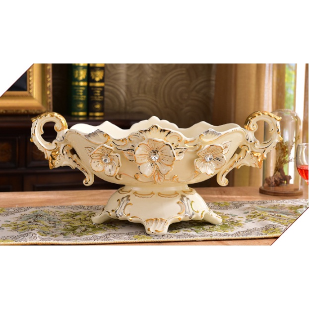 đĩa đựng hoa quả. Đĩa đựng hoa quả CB20-DQ1 họa tiết nổi 3d hình quả lựu siêu đẹp