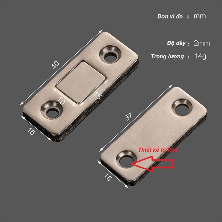 Nam Châm Gắn Cửa Thằng và Chữ L 90 ĐỘ Lực Hút Cực Mạnh, Thép - Chốt Tủ Quần Áo, Ngăn Kéo, Cửa Lùa Tiện Lợi - 801-909-970