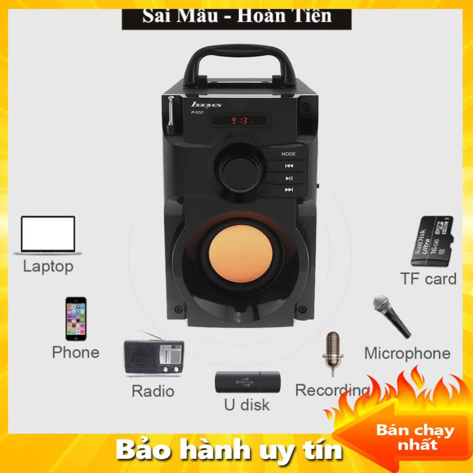 ✔️Loa bluetooth công suất lớn siêu Bass HAOYES RS  A100 - chất lượng âm thanh siêu đỉnh nhất tầm giá - Hàng chính hãng