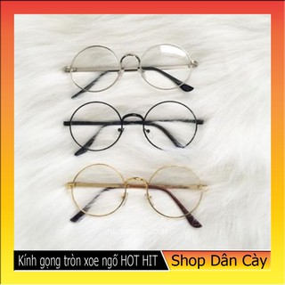 Kính gọng tròn xoe ngố hot hit