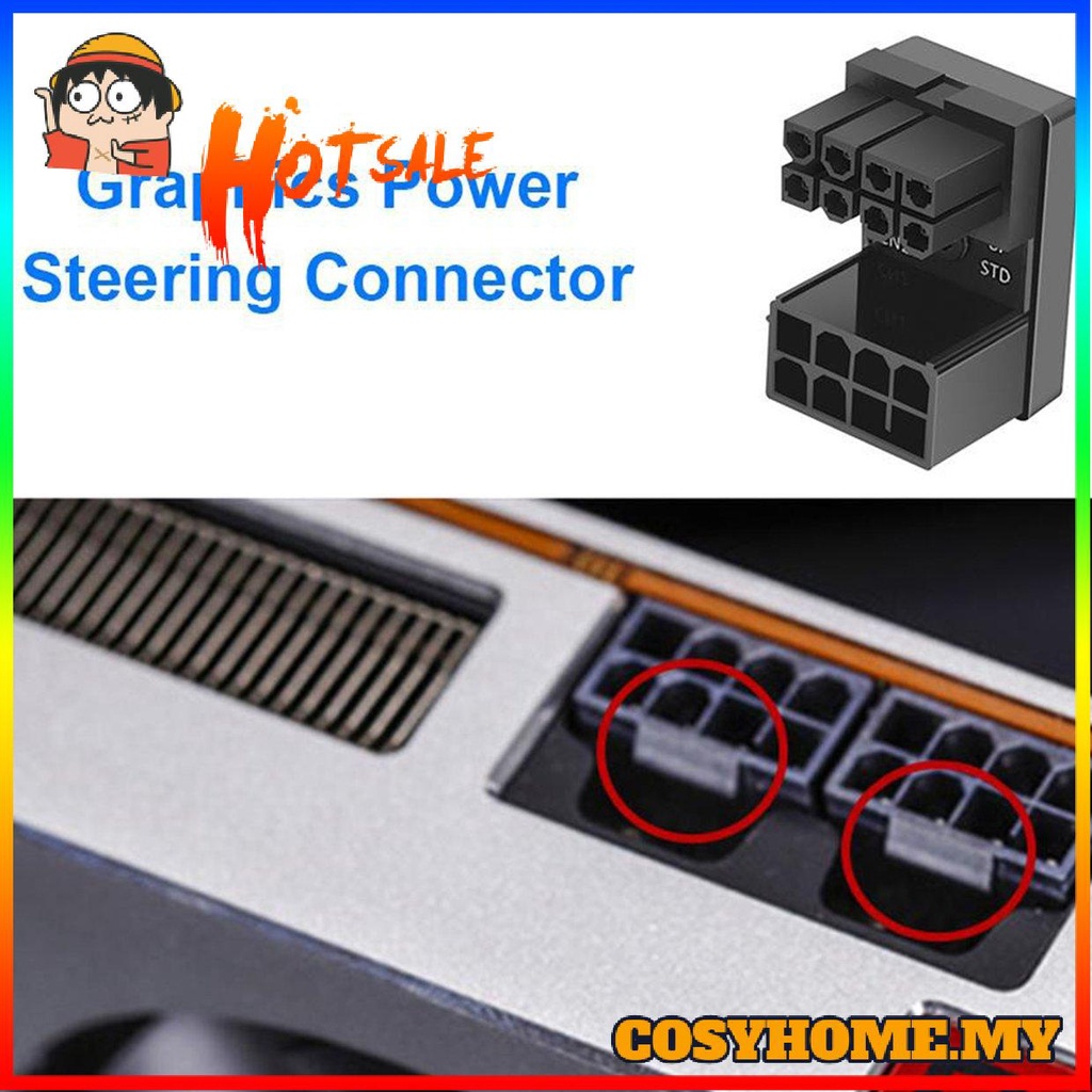 Bộ chuyển đổi thẻ đồ họa ATX6Pin 180 độ cho Desktops GPU | BigBuy360 - bigbuy360.vn