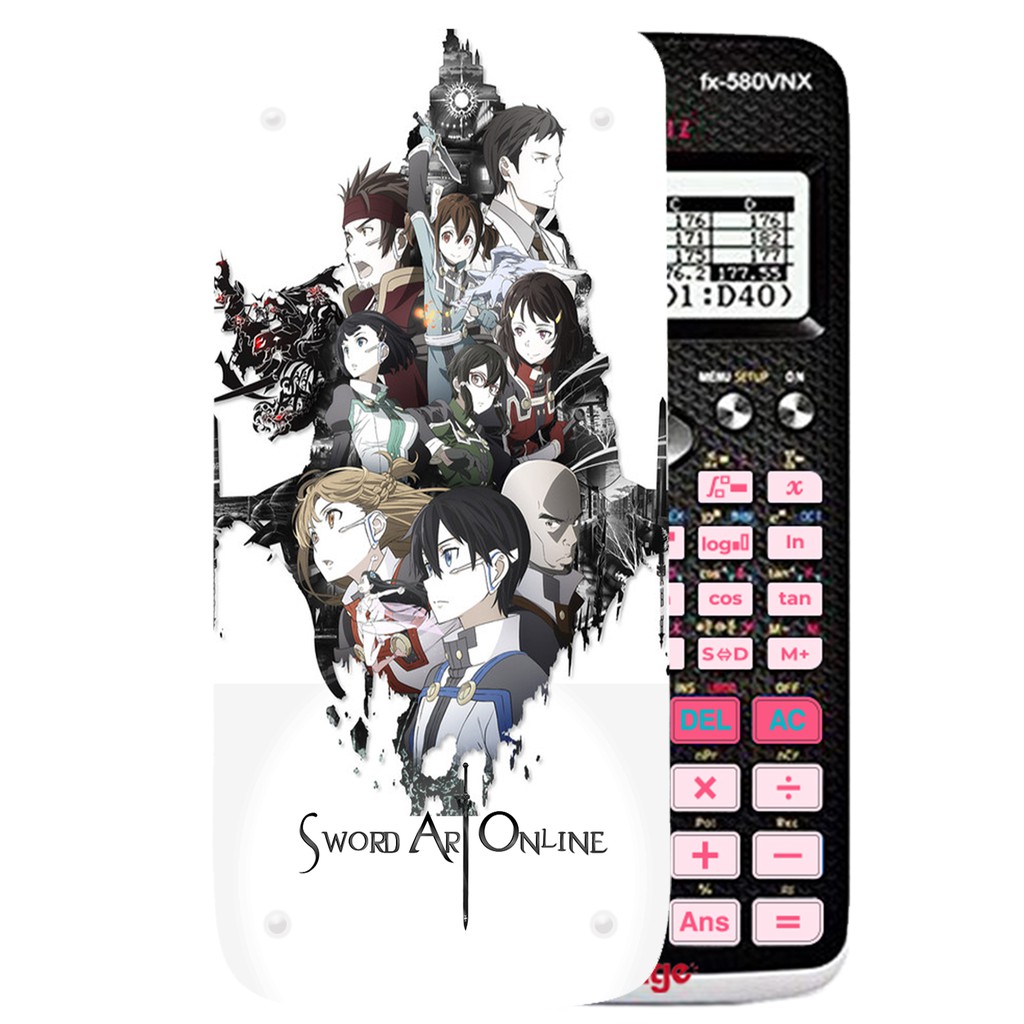 Ốp máy tính Casio 580 Sword Art Online 018