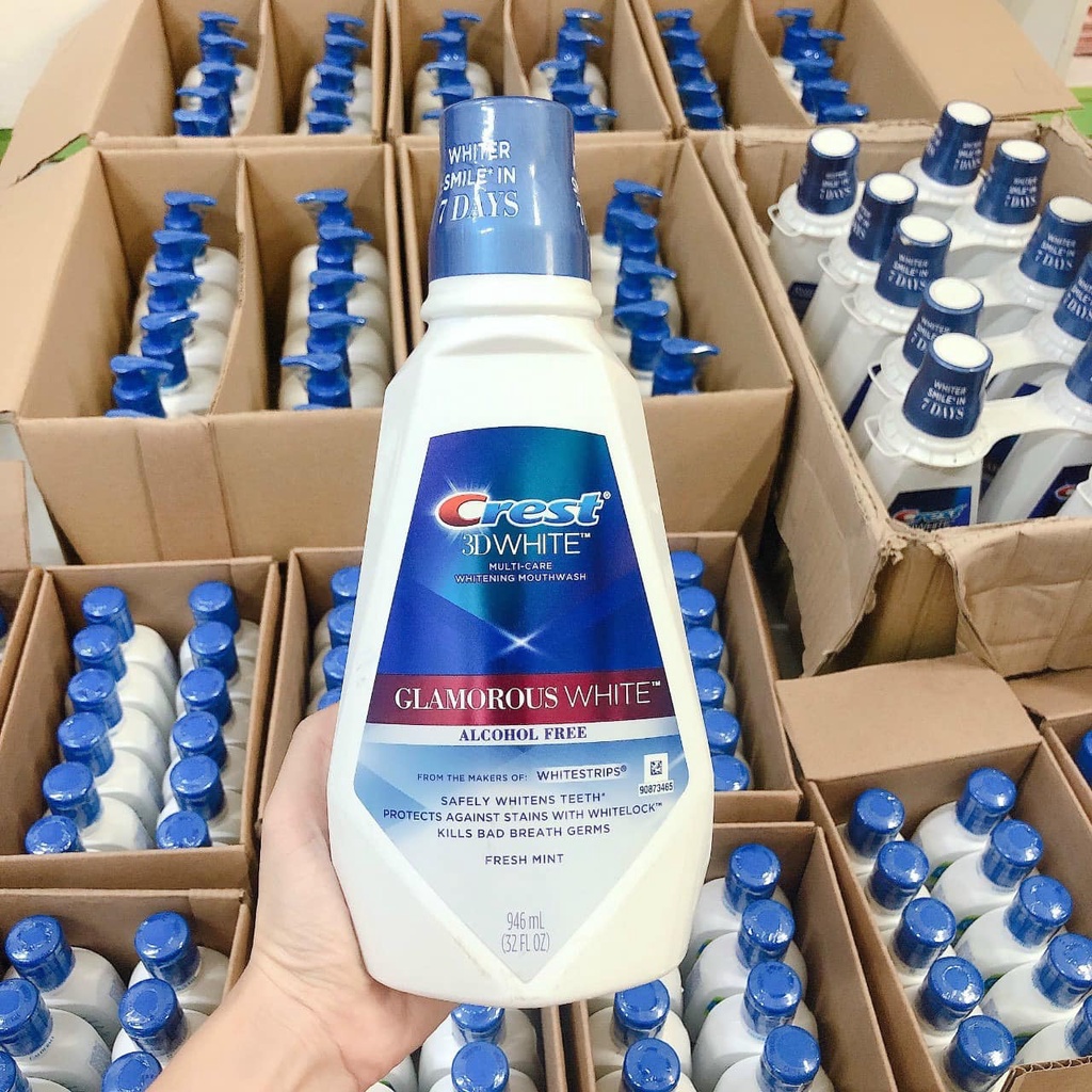 Nước Súc Miệng Crest 3D White 1 lít Mỹ