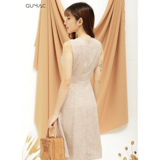 Đầm sát nách chéo eo GUMAC MS09927_BE