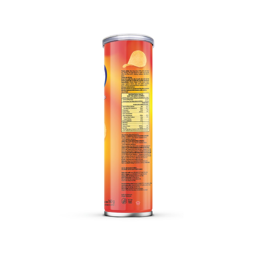 Combo 2 Bánh Lát Khoai Tây SLIDE Vị Tự Nhiên 2x160g