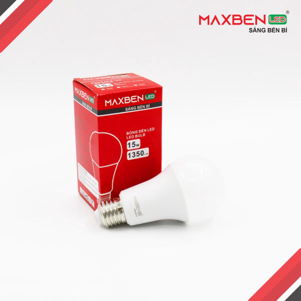 Đèn led tròn Maxben 18W 15W 12W 9W đui E27 bảo hành 2 năm