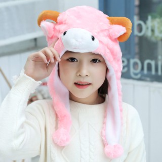 Mũ len lông dạ đầu thú cưng (Mèo, Heo, Cừu, Cá heo, Thỏ, Sư tử, Ếch) đáng yêu