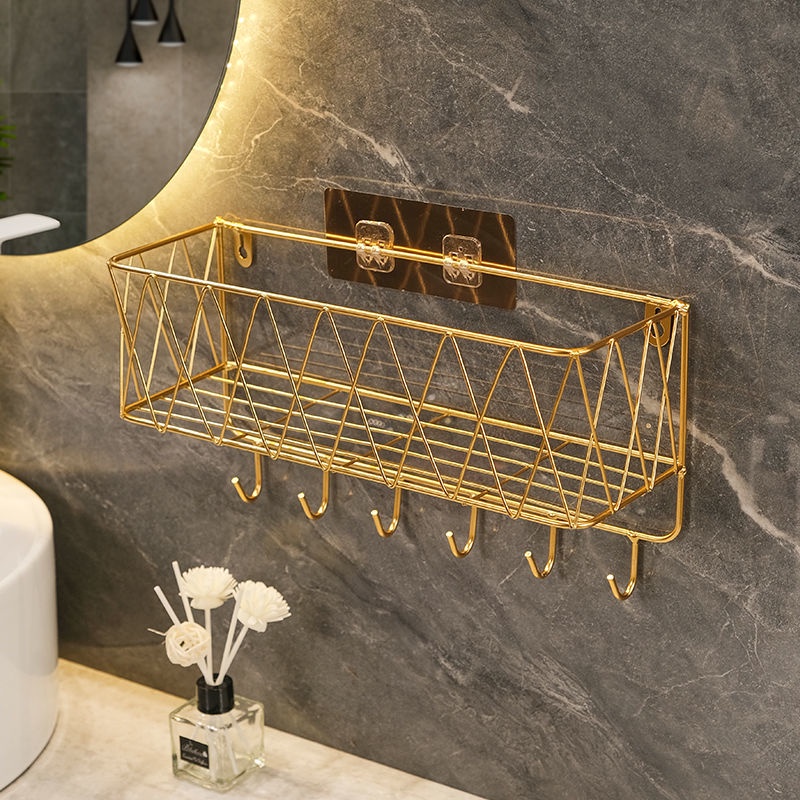 Phong Cách Bắc Âu Kệ ĐựNg Mỹ PhẩM Nhà TắM Phụ KiệN PhòNg TắM Kệ Treo Nhà TắM Giá ĐựNg Đồ Nhà TắM Giá Đỡ Dầu Gội Tiện HộP ĐựNg GiấY Vệ Sinh DáN TưỜNg