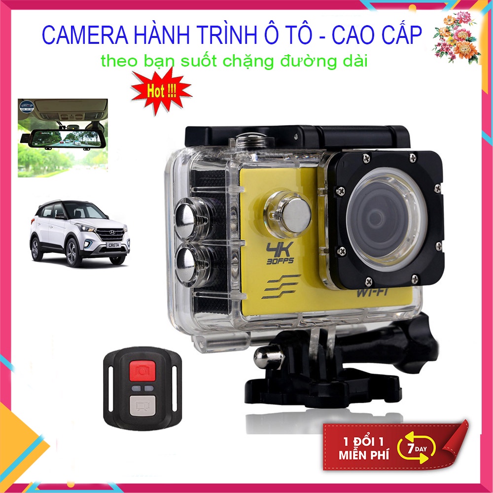 🌎HÀNG CHÍNH HÃNG🌎Camera Hành Trình gắn xe máy ,ô tô , Chiếu Hậu Trước ,Sau- Sắc Net , chống nước, chống rung,Hỗ trợ Wifi
