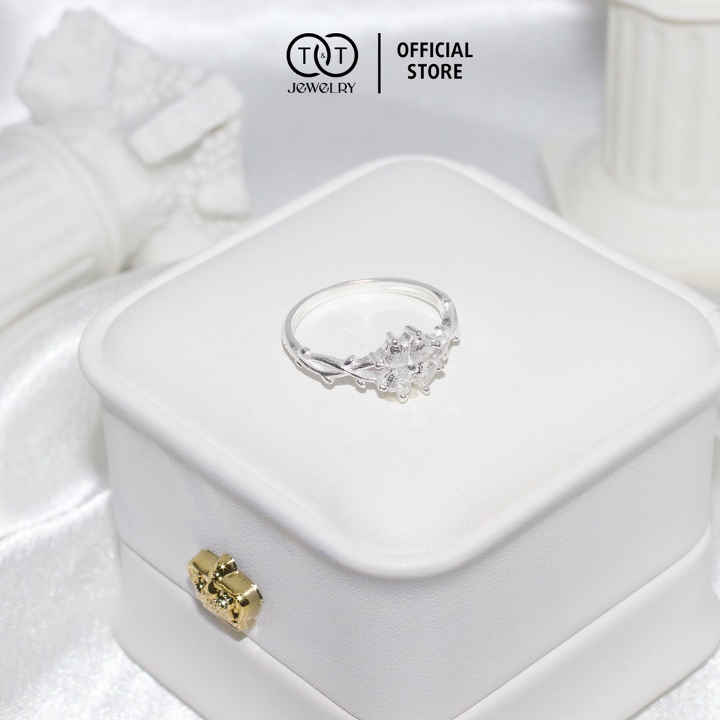Nhẫn Bạc Nữ Đá Tim s925 T&amp;T Jewelry cao cấp NN030