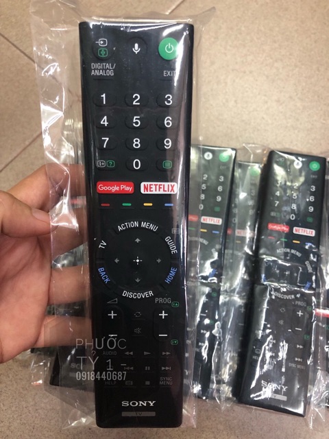 Remote tivi điều khiển giọng nói Sony RMF-TX200P phím nổi - Chính hãng