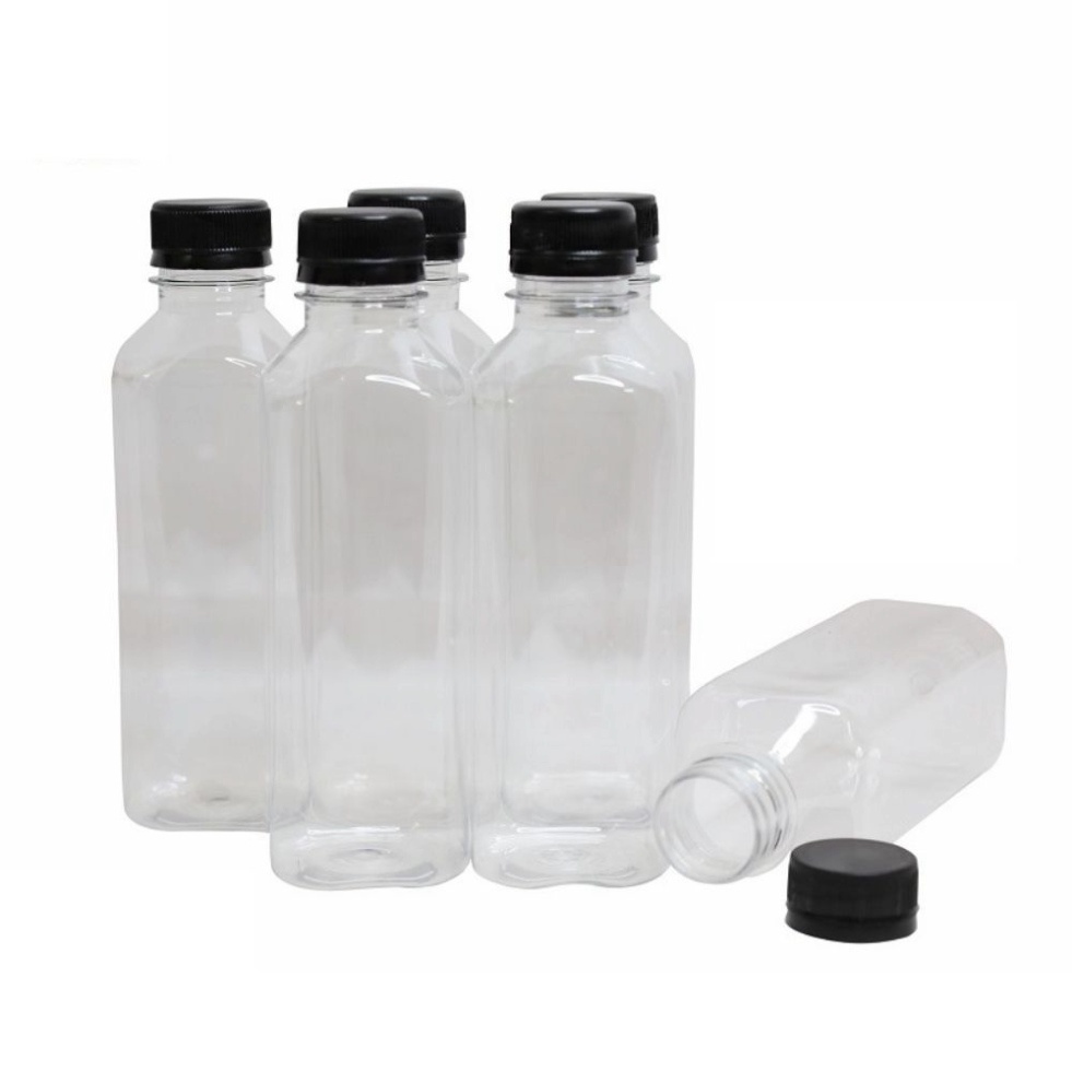 combo 100 chai nhựa vuông nắp đen dung tích 330ml