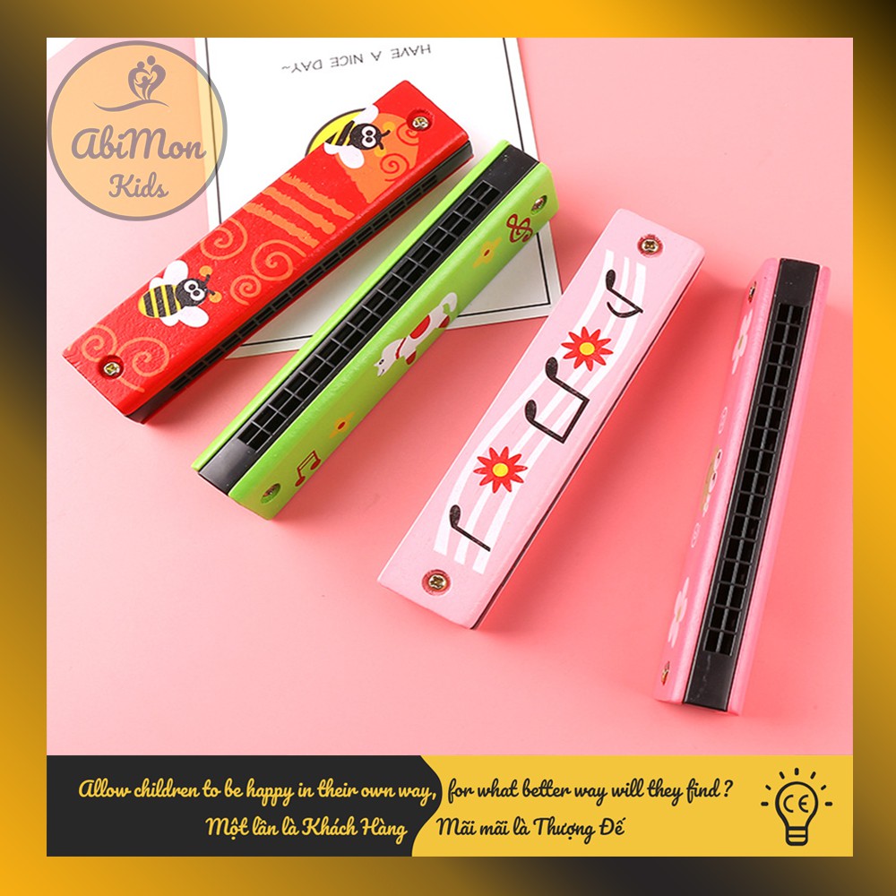 🌻 Kèn Harmonica Bằng Gỗ Cho Bé ☘️ Montessori cao cấp ✨ (Đồ chơi Gỗ - Đồ chơi Giáo Dục - An toàn - Thông minh)