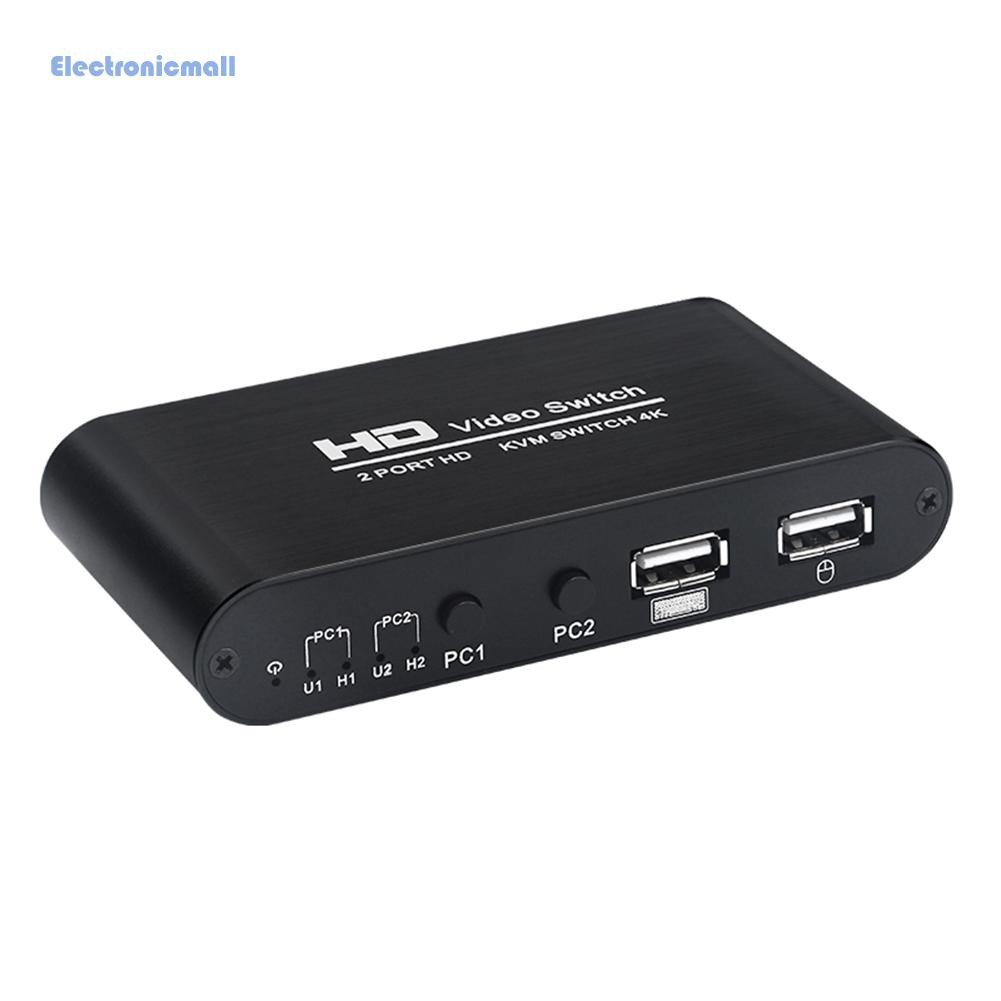 Đầu Chia Ra 2 Cổng Usb Hdmi-Compatible Kvm Cho Bàn Phím Máy In