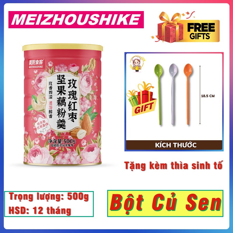 Bột củ sen mix cánh hoa hồng đỏ và c các loại hạt dinh dưỡng hõ trợ ăn kiêng giảm cân đẹp da giữ dáng dưỡng nhan