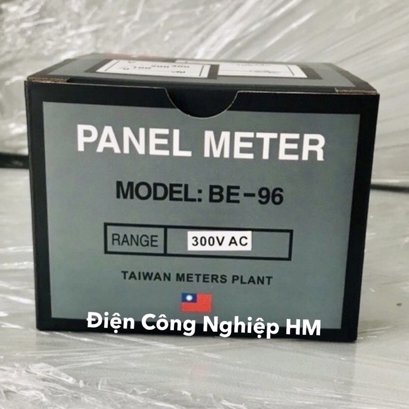 Đồng hồ đo điện áp 300V BE-96 Taiwan Meters - Hàng Chính Hãng, Vôn kế kích thước mặt 96x96mm