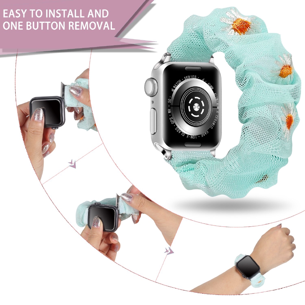 Dây Đồng Hồ Co Dãn Cho Apple Watch Series ultra 8 7 6 5 4 3 2 1 38mm 40mm 41mm 44mm 45mm49mm42mm