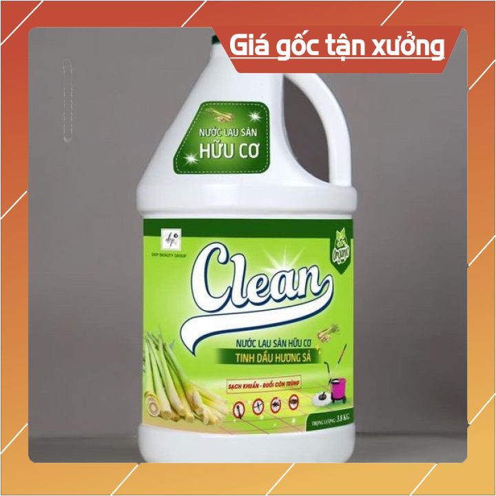 Nước lau sàn hữu cơ hương Quế, bạc hà - hiệu Clean ♥️ Freeship ♥️, diệt khuẩn, chống muỗi