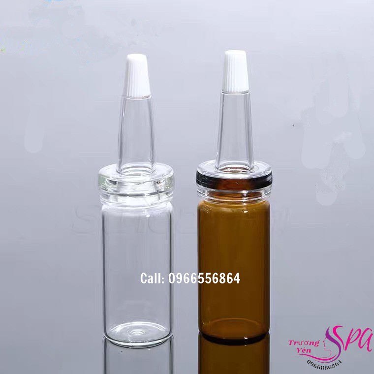 Combo 30 lọ chiết tinh chất chiết serum kèm nút 5ml và 10ml 2 màu nâu trắng