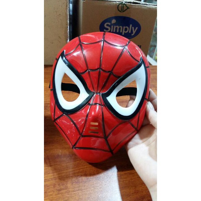 (BÁN GIÁ GỐC) Đồ chơi mặt nạ SPIDERMAN có âm thanh kích thích bé chơi vui vẻ hơn, có đèn hỗ trợ chơi buổi tối (KÈM PIN)