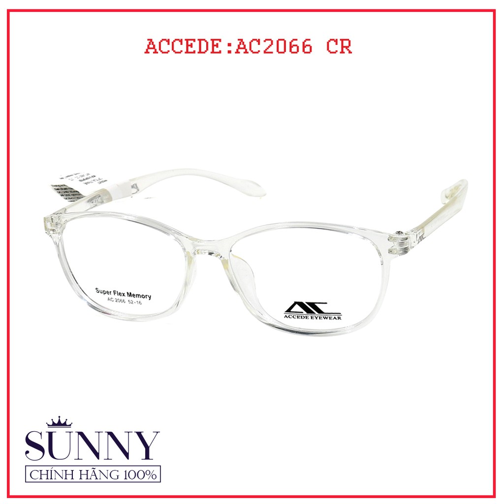 AC2066 CR Gọng kính Accede unisex (nhiều màu) chính hãng Korea - - kèm tem chống hàng giả do bộ công an cấp
