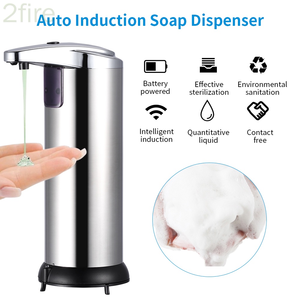 Bình đựng xà phòng rửa tay tự động cảm ứng IR bằng thép không gỉ